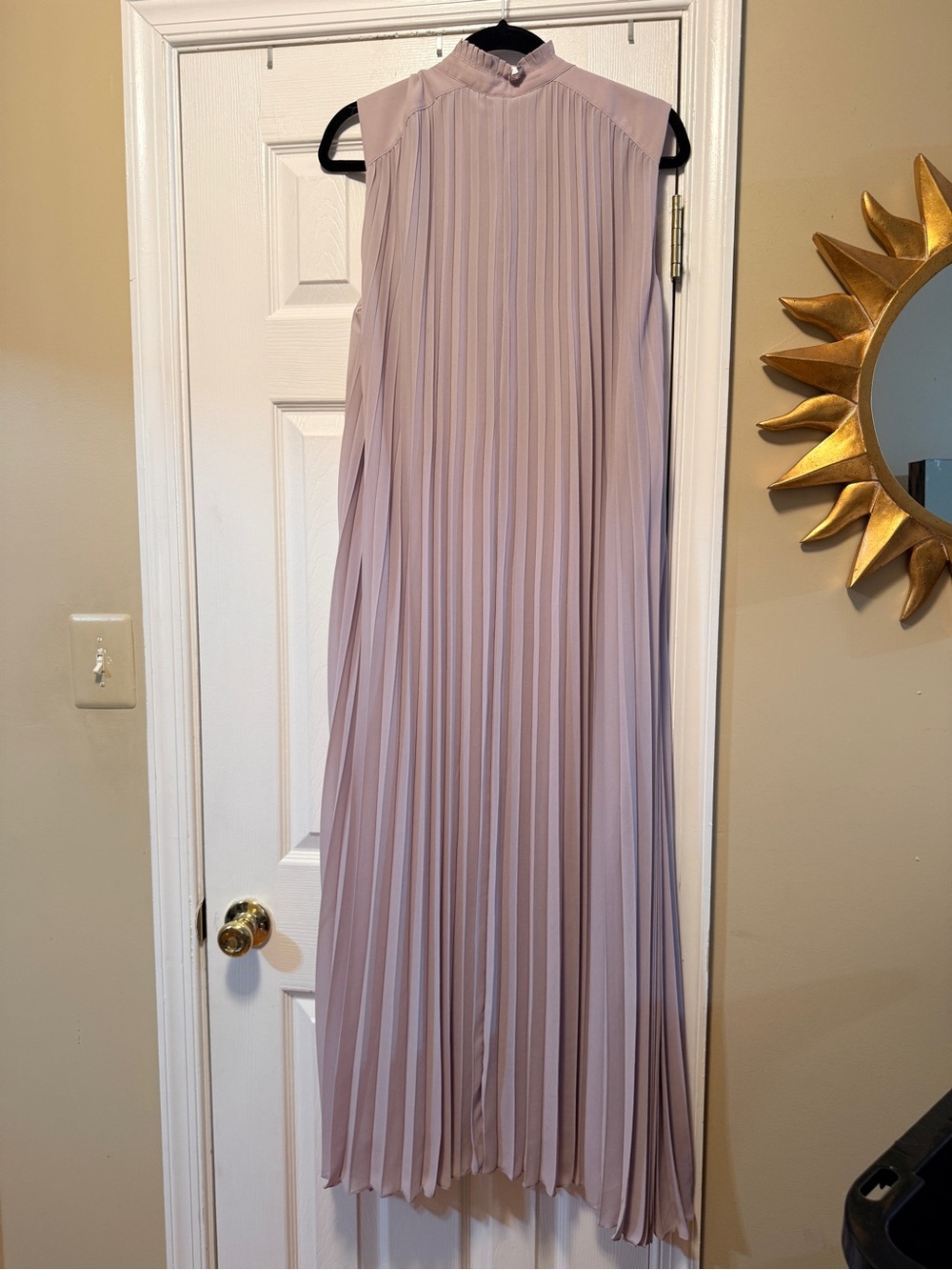 H&M Pleated Maxi Dress in Dusty Lavender